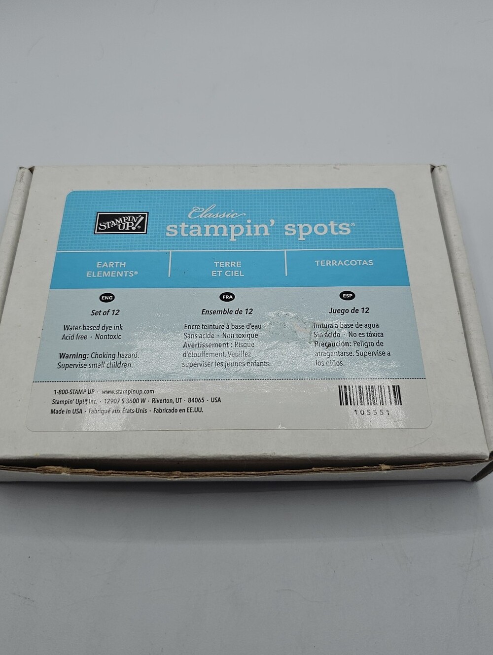 Stampin' Up Stampin' Spots - 2 Boxes - 23 Ink Blocks (One Missing)